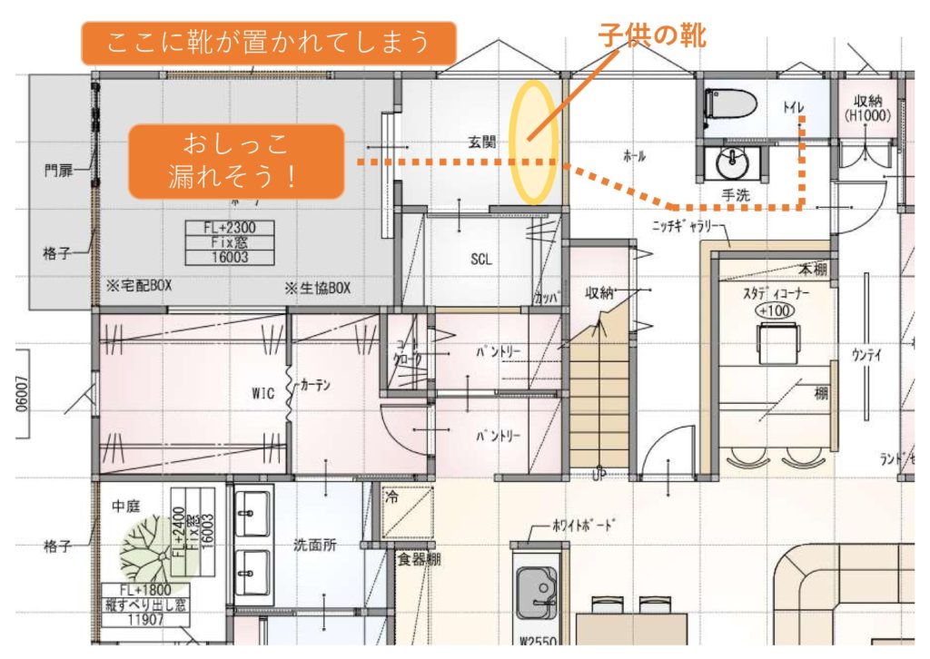 凝りすぎの玄関動線には注意 間取り相談事例に学ぶ家づくり かえるけんちく相談所