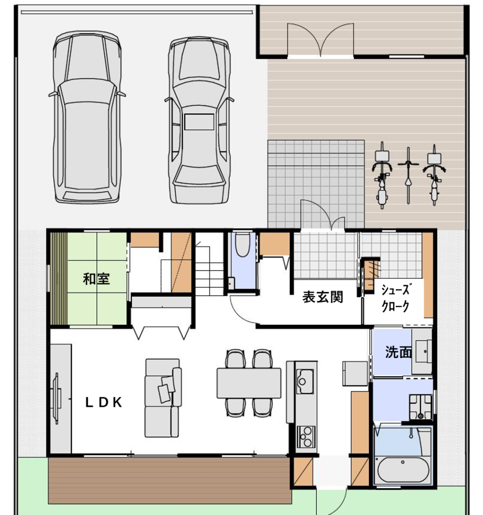 理想的なシューズクロークの間取り